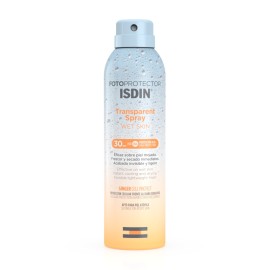 Isdin Fotoprotector Transparent Spray Wet Skin SPF30 Διάφανο Αντηλιακό Σώματος, Kατάλληλο για Yγρή Eπιδερμίδα 250ml