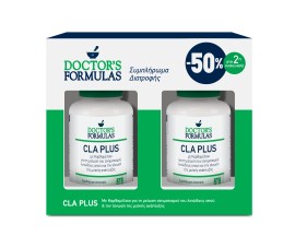 Doctors Formula PROMO CLA Plus 1250mg Συμπλήρωμα Διατροφής 2x60 Μαλακές Κάψουλες [-50% στο 2o Προϊόν]