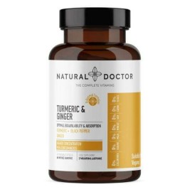 Natural Doctor Turmeric & Ginger Συμπλήρωμα Διατροφής με Κουρκουμά και Πιπερόριζα 60 Φυτικές Κάψουλες