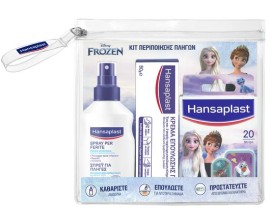 Hansaplast PROMO Kit Περιποίησης Πληγών Spray για Πληγές 100ml & Κρέμα Επούλωσης 50gr & Frozen Αυτοκόλλητα Επιθέματα 20 Τεμάχια & Νεσεσέρ Διάφανο