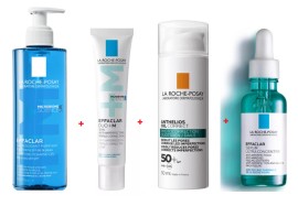 La Roche Posay Bundle Effaclar Purifying Foaming Gel Καθαρισμού Προσώπου 400ml - Effaclar Duo + M 40ml - Anthelios Oil Correct SPF50+ 50ml - Effaclar Ultra Concentrated Serum 30ml