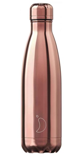 Chillys Rose Gold Μπουκάλι Θερμός Ροζ-Χρυσό από Ανοξείδωτο Ατσάλι 500ml