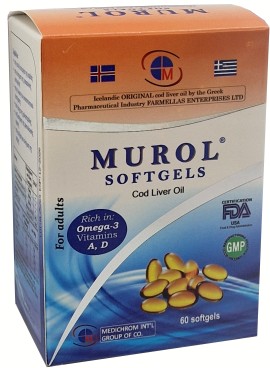 Medichrom Murol Softgels Μουρουνέλαιο 60 Μαλακές Κάψουλες