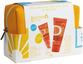 Medisei PROMO Panthenol Extra Sun Care Diaphanous SPF50 Αντηλιακό Προσώπου Χωρίς Άρωμα 20ml & Extra Sun Care Face & Body Milk SPF50 Αντηλιακό Γαλάκτωμα Προσώπου & Σώματος με Άρωμα Καρύδας 100ml & Νεσεσέρ