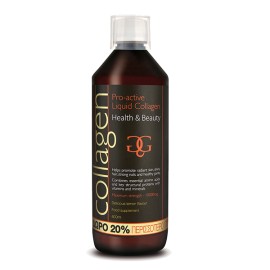 Collagen Pro Active Υγρό Πόσιμο Κολλαγόνο με Γεύση Φράουλα +20% Δωρεάν Προϊόν 600ml