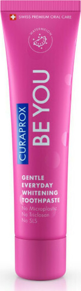 Curaprox Be You Gentle Everyday Whitening Toothpaste Watermelon Λευκαντική Οδοντόκρεμα Για Καθημερινή Χρήση Με Γεύση Καρπούζι 60ml
