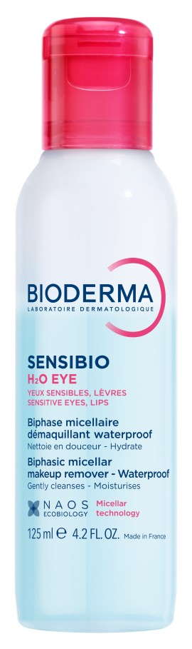 Bioderma Sensibio H2o Eye Διφασικό Νερό Micellaire για Ντεμακιγιάζ Ματιών & Χειλιών 125ml