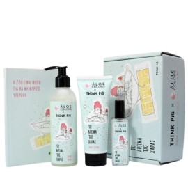 Aloe Colors PROMO Think Pig το Άρωμα της Χαράς Eau De Toilette 30ml - Hand Cream 80ml - Hand Wash 200ml - ΔΩΡΟ Σημειωματάριο