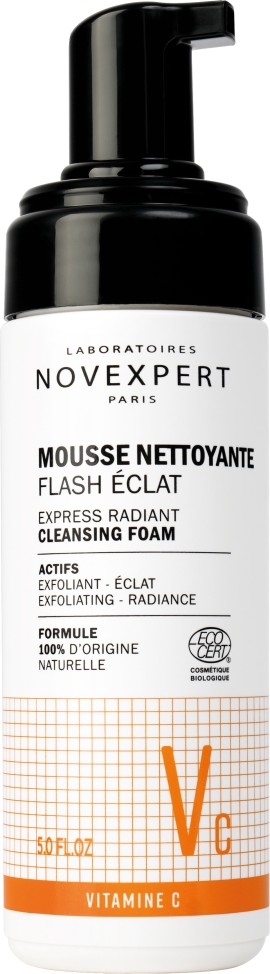 Novexpert Vitamin C Flash Radiance Αφρός Καθαρισμού & Λάμψης Προσώπου με Βιταμίνη C 150ml