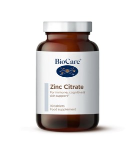 BioCare Zinc Citrate Κιτρικός Ψευδάργυρος Υψηλής Απορρόφησης 90 Ταμπλέτες