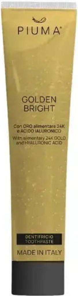Piuma Visible Active Golden Bright Οδοντόκρεμα με Υαλουρονικό Οξύ 75ml