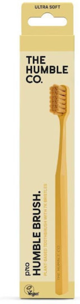 The Humble Co. Plant Based Ultra Soft Οδοντόβουρτσα Ενηλίκων από Φυτικά Συστατικά Κίτρινο 1 Τεμάχιο