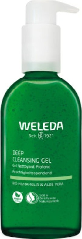 Weleda Deep Cleansing Ενυδατικό Gel Καθαρισμού Προσώπου με Αμαμελίδα & Αλόη 150ml