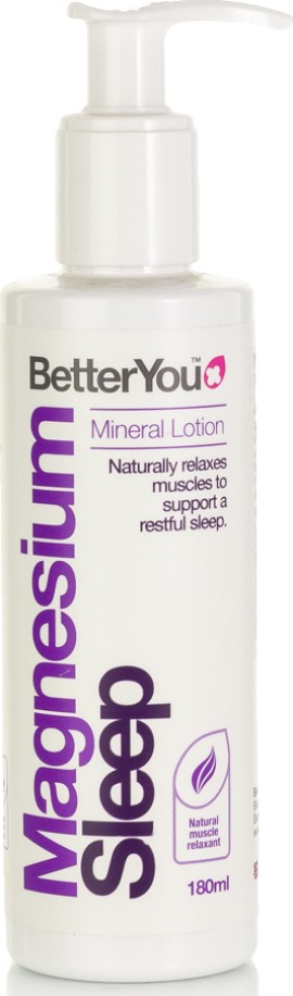 BetterYou Magnesium Sleep Mineral Lotion Λοσιόν που Προάγει τη Χαλάρωση Σώματος και Πνεύματος 180ml