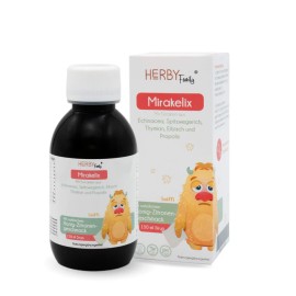 Herby Family Mirakelix Παιδικό Συμπλήρωμα για την Ενίσχυση της Άμυνας του Ανοσοποιητικού Μέλι & Λεμόνι 150ml