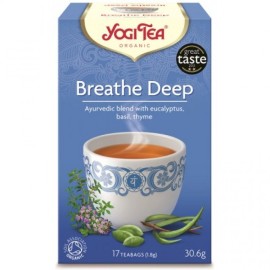 Yogi Tea Breathe Deep Βιολογικό Τσάι για Ελεύθερη Αναπνοή & Ευεξία 17 Φακελάκια x 1.8gr