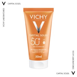 Vichy Capital Soleil SPF50+ Αντηλιακή Κρέμα Προσώπου Dry Touch για Ματ Αποτέλεσμα 50ml
