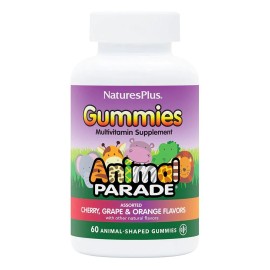 Natures Plus Animal Parade Multivitamin Assorted Cherry, Grape & Orange Flavors Παιδικό Συμπλήρωμα 60 Ζελεδάκια