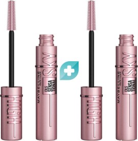 Maybelline PROMO Mascara Lash Sensational Sky High 01 Black Μάσκαρα 2 x 7.2ml [2 Τεμάχια]