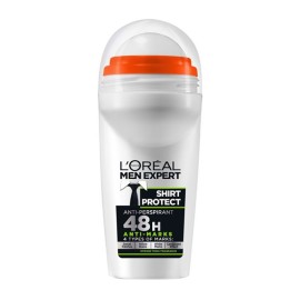 L’Oreal Paris Men Shirt Protect Roll on 48ωρη Ολική Προστασία Ενάντια Στον Ιδρώτα Τους Λευκούς & Κίτρινους Λεκέδες 50ml
