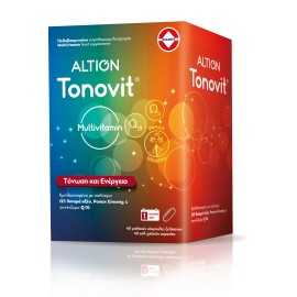 Vianex Altion Tonovit MultiVitamin Πολυβιταμινούχο Συμπλήρωμα Διατροφής για Άμεση Ενέργεια 40 Μαλακές Κάψουλες