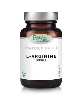 Power of Nature L Arginine 500mg Συμπλήρωμα Διατροφής για την Καλή Λειτουργία του Οργανισμού 30 Κάψουλες