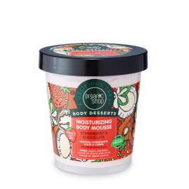 Natura Siberica Organic Shop Body Dessert Strawberry & Chocolate Φράουλα και Σοκολάτα Ενυδατική Μους Σώματος 450ml
