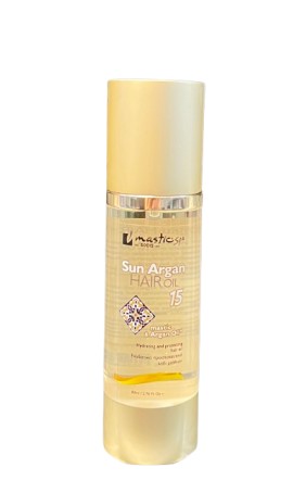 Mastic Spa Sun Argan Hair Oil SPF15 Ξηρό Λάδι Μαλλιών με Δείκτη Προστασίας με Μαστίχα Χίου & Argan Oil 80ml