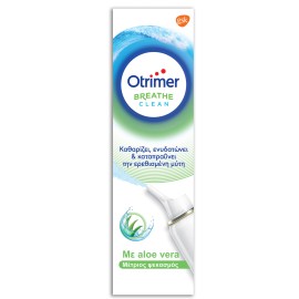 Otrimer Breathe Clean με Aloe Vera, Φυσικό Ισότονο Διάλυμα Θαλασσινού Νερού, Μέτριος Ψεκασμός 100ml