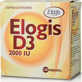 Elogis D3 2000IU Συμπλήρωμα Διατροφής με Βιταμίνη D3 για το Ανοσοποιητικό 120 Κάψουλες