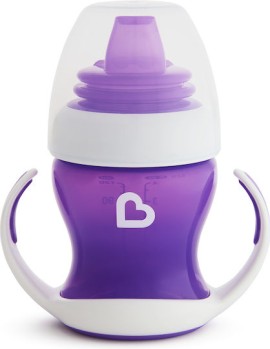 Munchkin Gentle First Cup Μωβ Εκπαιδευτικό Ποτηράκι με Λαβές για 4m+ 118ml