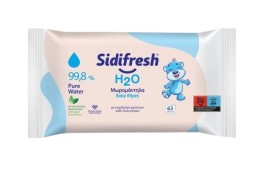 Saniline Sidifresh H2O Μωρομάντηλα με 99.8% Καθαρό Νερό & Εκχύλισμα Φρούτων 63 Τεμάχια
