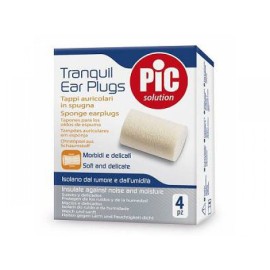 PIC Solution Tranquil Ear Plugs - Ωτοασπίδες Σπόγγου, 4τμχ