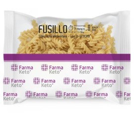 Farmaketo+ Fusillo KETO Ζυμαρικά Φουζίλι με Πρωτεΐνη με Χαμηλούς Υδατάνθρακες 50gr