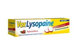 Sanofi Vox Lysopaine Τροχίσκοι για Πονόλαιμο, Ξηρότητα & Βραχνάδα με Γεύση Φράουλα -Μέντα 18 Παστίλιες