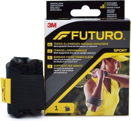 3M Futuro Sport Tennis Ρυθμιζόμενος Επίδεσμος Αγκώνα One Size Μαύρο 1 Τεμάχιο [45975]