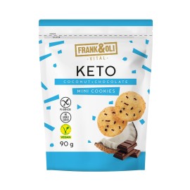 Frank & Oli Keto Mini Cookies Coconut & Chocolate Μίνι Μπισκότα με Γεύση Καρύδα & Σοκολάτα 90g