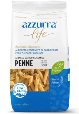 Azzurra Life Penne Ζυμαρικά Πένες με Χαμηλούς Υδατάνθρακες 150gr