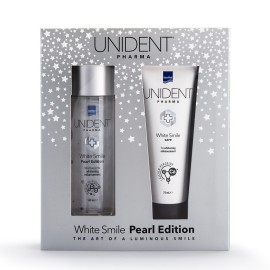 Intermed PROMO Unident White Smile Pearl Edition Λευκαντική Οδοντόκρεμα 75ml & Λευκαντικό Στοματικό Διάλυμα 100ml