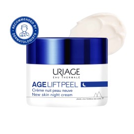 Uriage Age Lift Peel New Skin Night Cream Αντιγηραντική Κρέμα Νυκτός, Ρυτίδες, Σφριγηλότητα, Ατέλειες 50ml