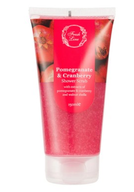 Fresh Line Pomegranate & Cranberry Shower & Scrub Φρουτένια Αίσθηση Ενέργειας 150ml