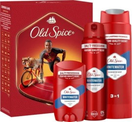 Old Spice PROMO Xmas Box Whitewater Shower Gel 3 in 1 για Άνδρες 250ml & Deodorant Spray 150ml & Deodorant Stick 50ml & ΔΩΡΟ Παιχνίδι Ντόμινο
