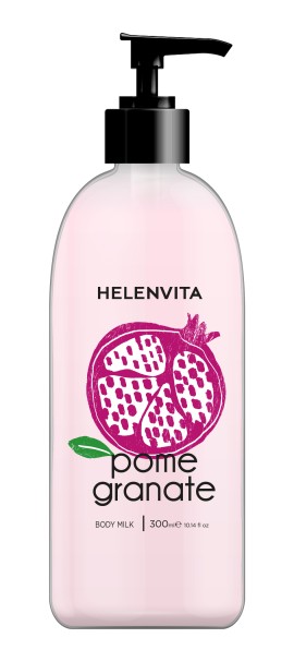 Helenvita Body Milk Pomegranate Ενυδατικό Γαλάκτωμα Σώματος Εμπλουτισμένο με Εκχύλισμα Ροδιού 300ml