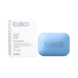 Eubos Solid Washing Bar Blue Στερεή Πλάκα Καθαρισμού χωρίς σάπωνες,125gr