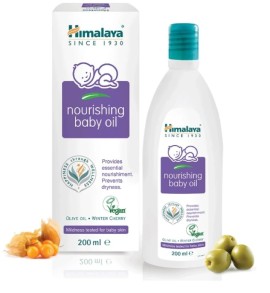 Himalaya Nourishing Baby Oil Ενυδατικό Έλαιο Σώματος για Μωρά 200ml