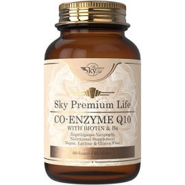 Sky Premium Life Co Enzyme Q10 30mg Συμπλήρωμα Διατροφής Ενέργεια του Οργανισμού & Μείωση της Κόπωσης 60 Δισκία