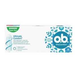 O.B.® Ταμπόν ProComfort Super Plus για Μεγάλη Ροή 16 Τεμάχια