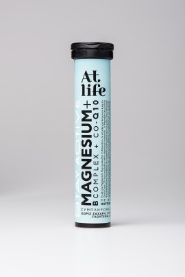 AtLife Magnesium B Complex + Co Q10 Συμπλήρωμα Διατροφής Πολυβιταμινών 20 Αναβράζοντα Δισκία