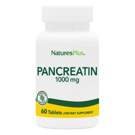 Natures Plus Pancreatin 1000mg Συμπλήρωμα Διατροφής για Υποβοήθηση του Πεπτικού Συστήματος 60 Ταμπλέτες