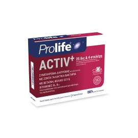 Epsilon Health Prolife Activ+ Συμπλήρωμα Διατροφής για Εξισορρόπηση & Αποκατάσταση της Εντερικής & Κολπικής Μικροχλωρίδας 10 Φακελίσκοι